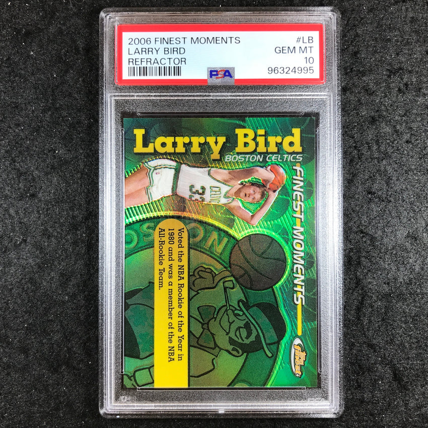 2006 Finest Moments LARRY BIRD Refractor #LB PSA 10 (995)