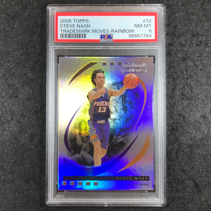 2006 Topps STEVE NASH Trademark Moves Rainbow 64/149 #32 PSA 8 (784)