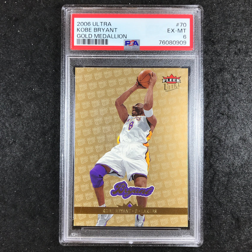 2006 Ultra KOBE BRYANT Gold Medallion #70 PSA 6 (909)