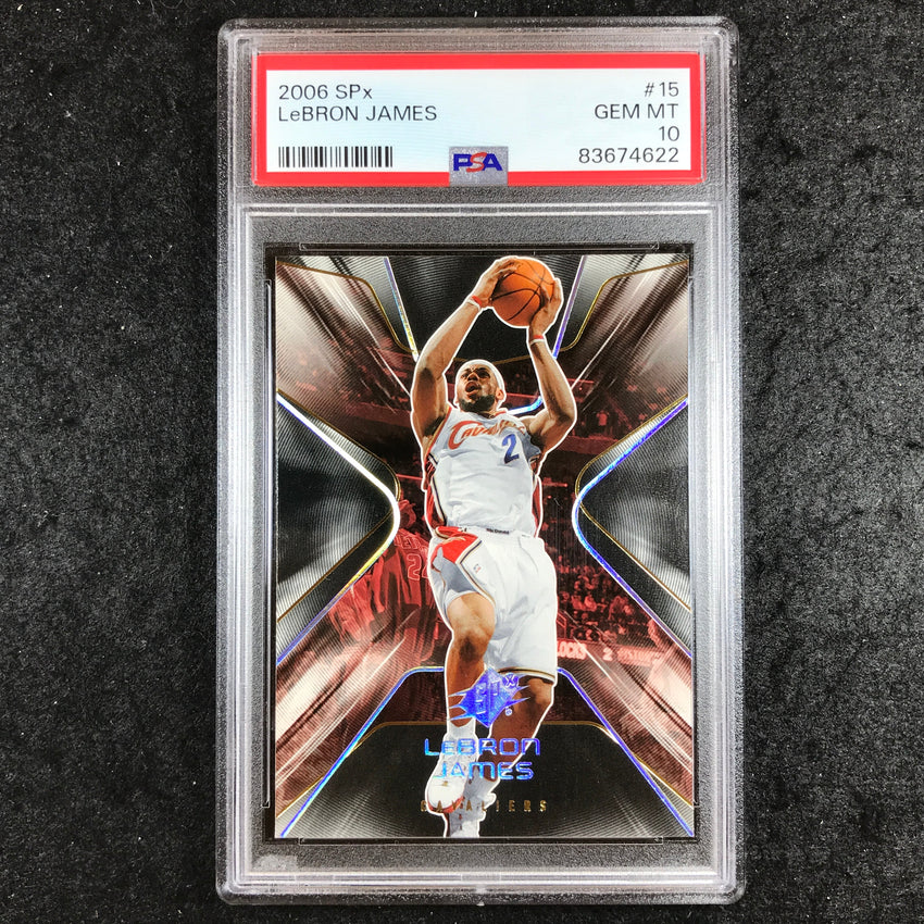 2006 SPx LEBRON JAMES #15 PSA 10 (622)