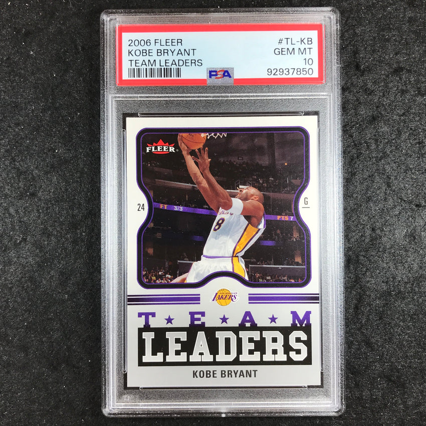 2006 Fleer KOBE BRYANT Team Leaders #TL-KB PSA 10 (850)