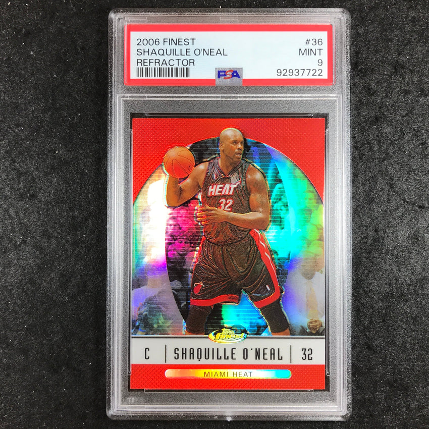 2006 Finest SHAQUILLE O'NEAL Refractor #36 PSA 9 (722)