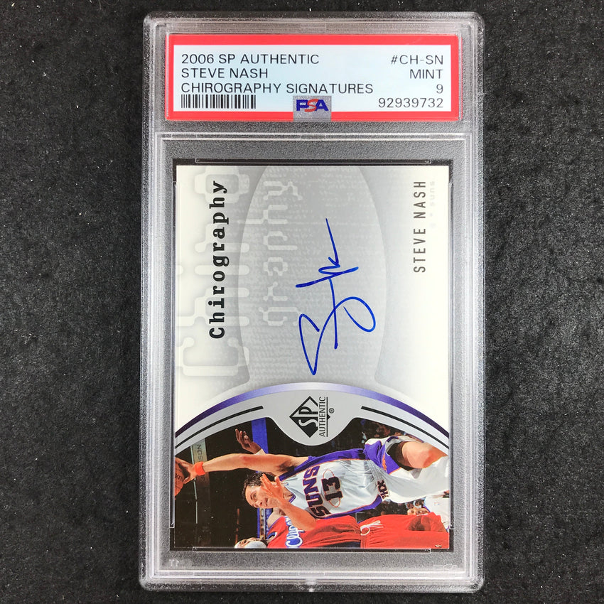 2006 SP Authentic STEVE NASH Chirography Signatures Auto #CH-SN PSA 9 (732)