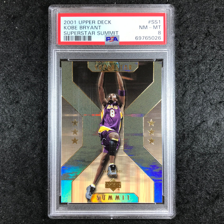 2001 Upper Deck KOBE BRYANT Superstar Summit #SS1 PSA 8 (026)