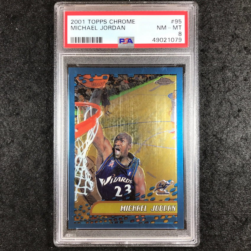 2001 Topps Chrome MICHAEL JORDAN #95 PSA 8 (079)