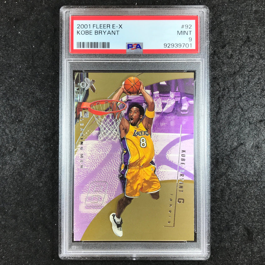 2001 Fleer E-X KOBE BRYANT #92 PSA 9 (701)