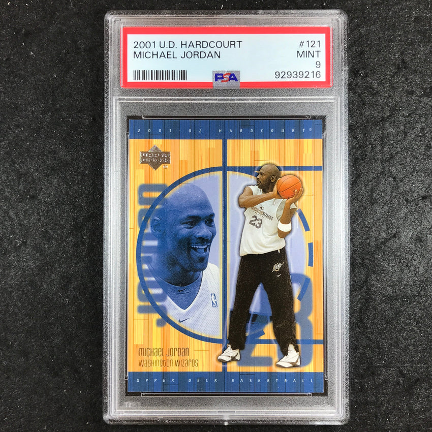 2001 U.D. Hardcourt MICHAEL JORDAN #121 PSA 9 (216)