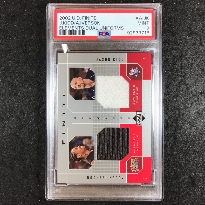 2002 U.D. Finite KIDD IVERSON Elements Dual Uniforms Jersey #AIJK PSA 9 (718)