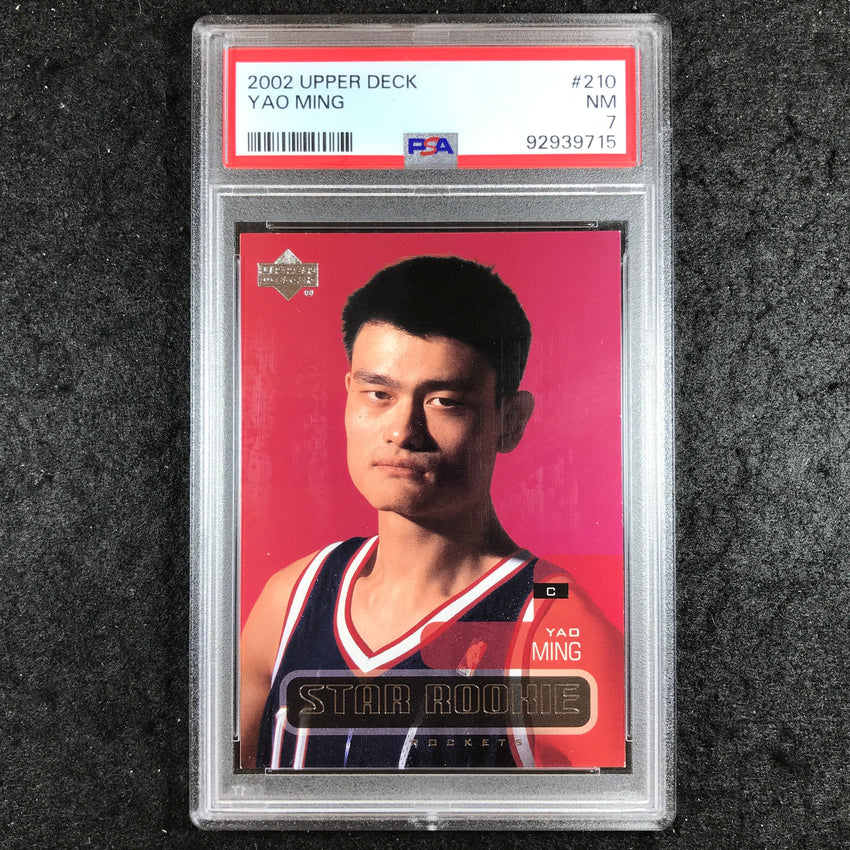 2002 Upper Deck YAO MING Star Rookie #210 PSA 7 (715)