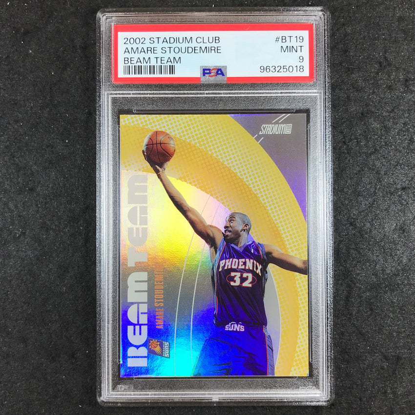 2002 Stadium Club AMARE STOUDEMIRE Beam Team Rookie 115/500 #BT19 PSA 9 (018)