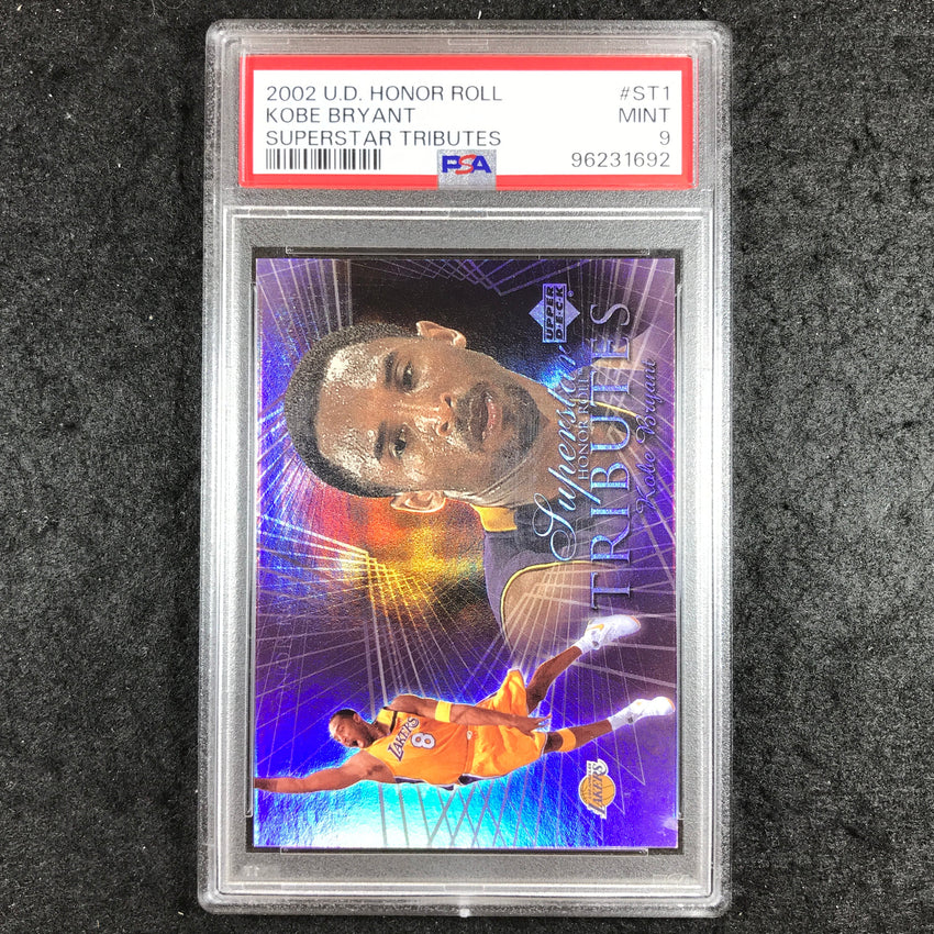 2002 U.D. Honor Roll KOBE BRYANT Superstar Tributes #ST1 PSA 9 (692)