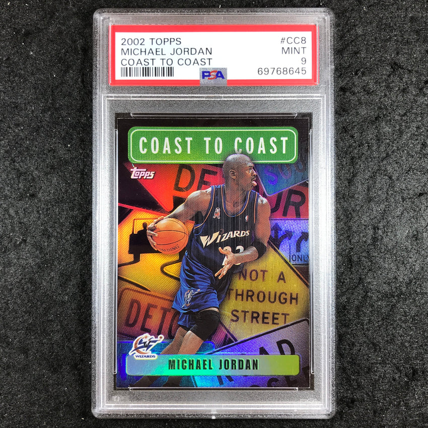 2002 Topps MICHAEL JORDAN Coast To Coast #CC8 PSA 9 (645)