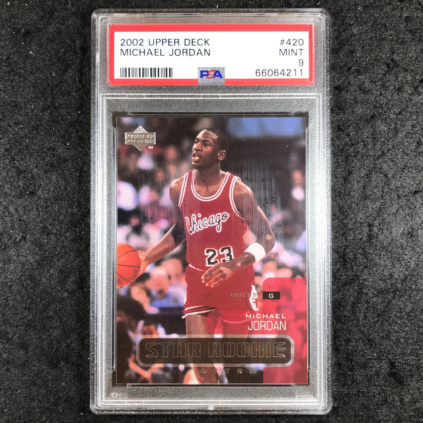 2002 Upper Deck MICHAEL JORDAN Star Rookie Retro #420 PSA 9 (211)