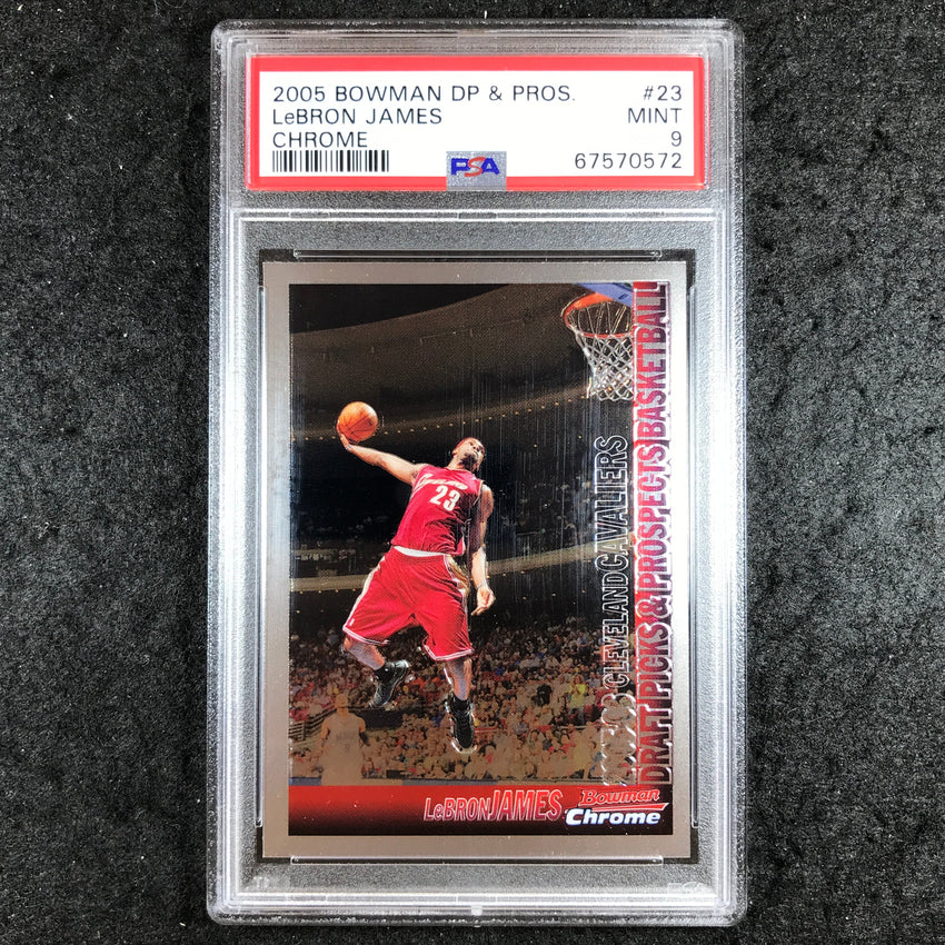 2005 Bowman Draft Picks & Prospects LEBRON JAMES #23 PSA 9 (572)