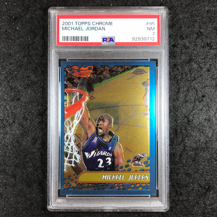 2001 Topps Chrome MICHAEL JORDAN #95 PSA 7 (712)