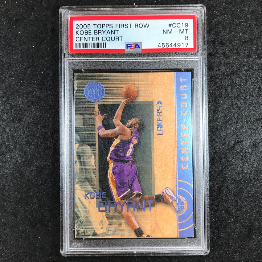 2005 Topps First Row KOBE BRYANT Center Court 27/149 #CC19 PSA 8 (917)