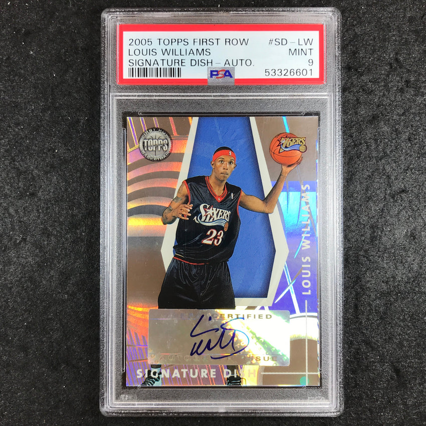 2005 Topps First Row LOUIS WILLIAMS Signature Dish 109/190 #SD-LW PSA 9 (601)