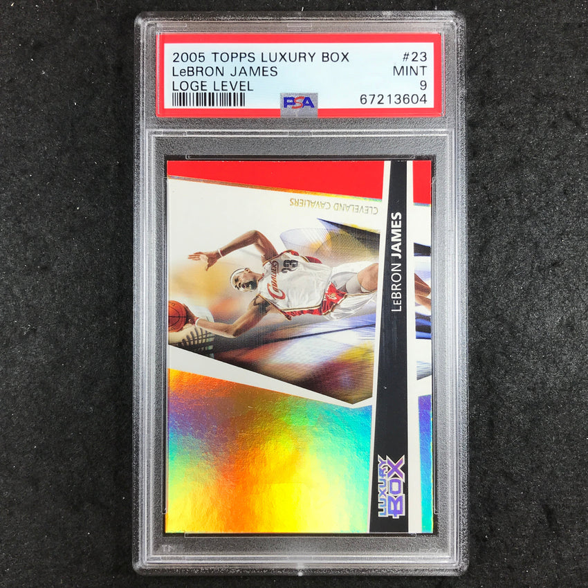 2005 Topps Luxury Box LEBRON JAMES Loge Level 140/200 #23 PSA 9 (604)