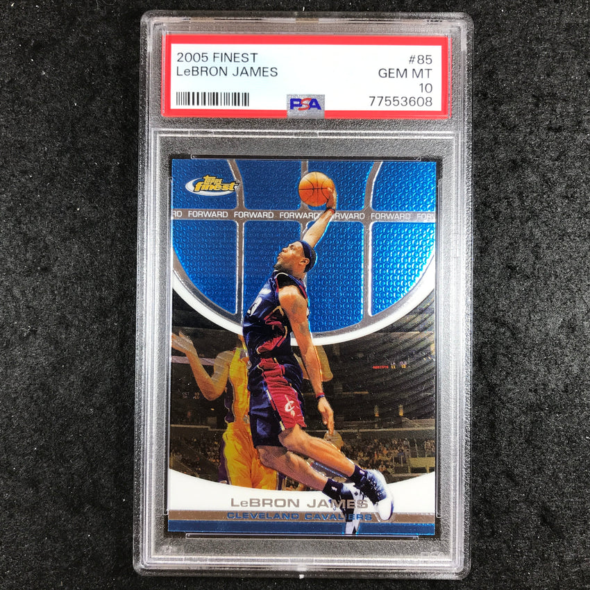 2005 Finest LEBRON JAMES #85 PSA 10 (608)
