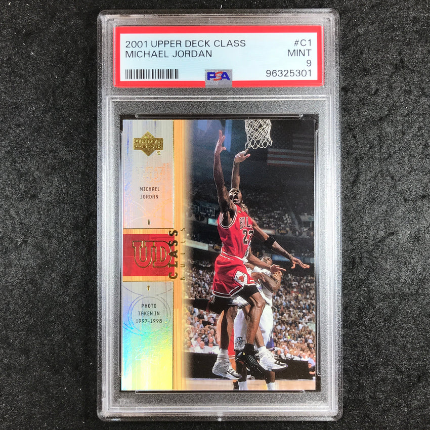 2001 Upper Deck Class MICHAEL JORDAN #C1 PSA 9 (301)