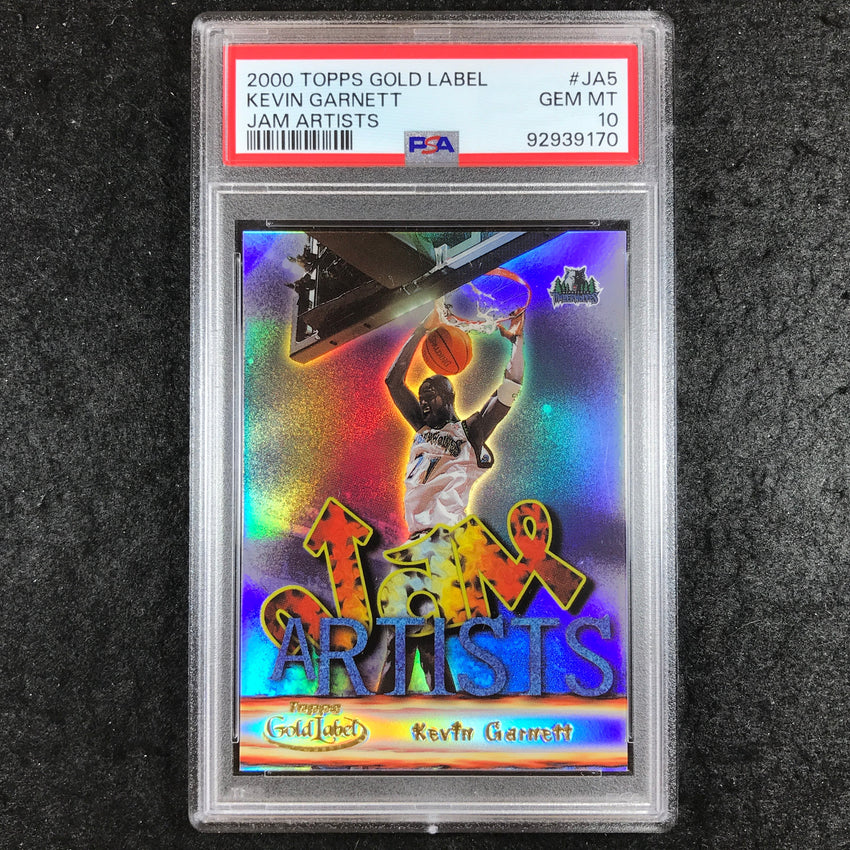 2000 Topps Gold Label KEVIN GARNETT Jam Artists #JA5 PSA 10 (170)