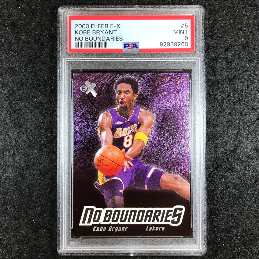 2000 Fleer E-X KOBE BRYANT No Boundaries #5 PSA 9 (260)