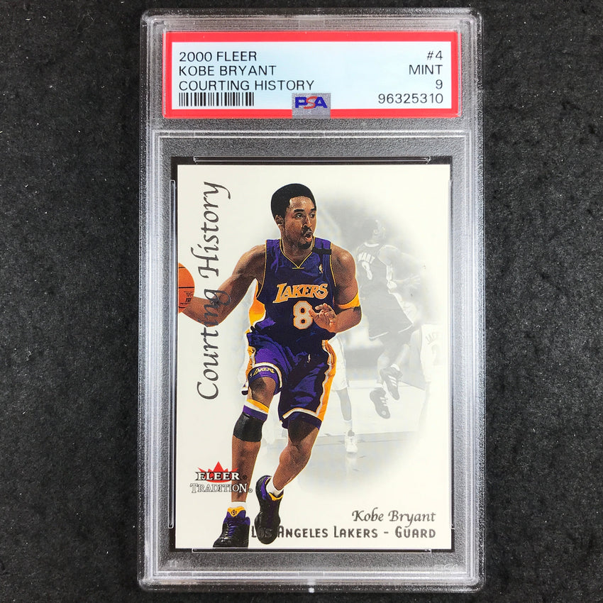 2000 Fleer KOBE BRYANT Courting History #4 PSA 9 (310)