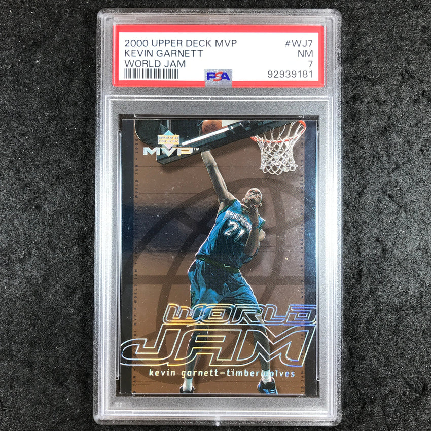 2000 Upper Deck MVP KEVIN GARNETT World Jam #WJ7 PSA 7 (181)