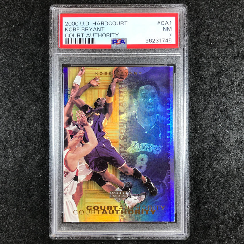 2000 U.D. Hardcourt KOBE BRYANT Court Authority #CA1 PSA 7 (745)