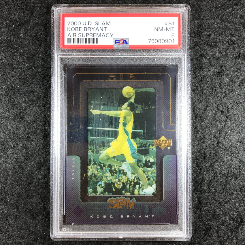 2000 U.D. Slam KOBE BRYANT Air Supremacy #S1 PSA 8 (901)