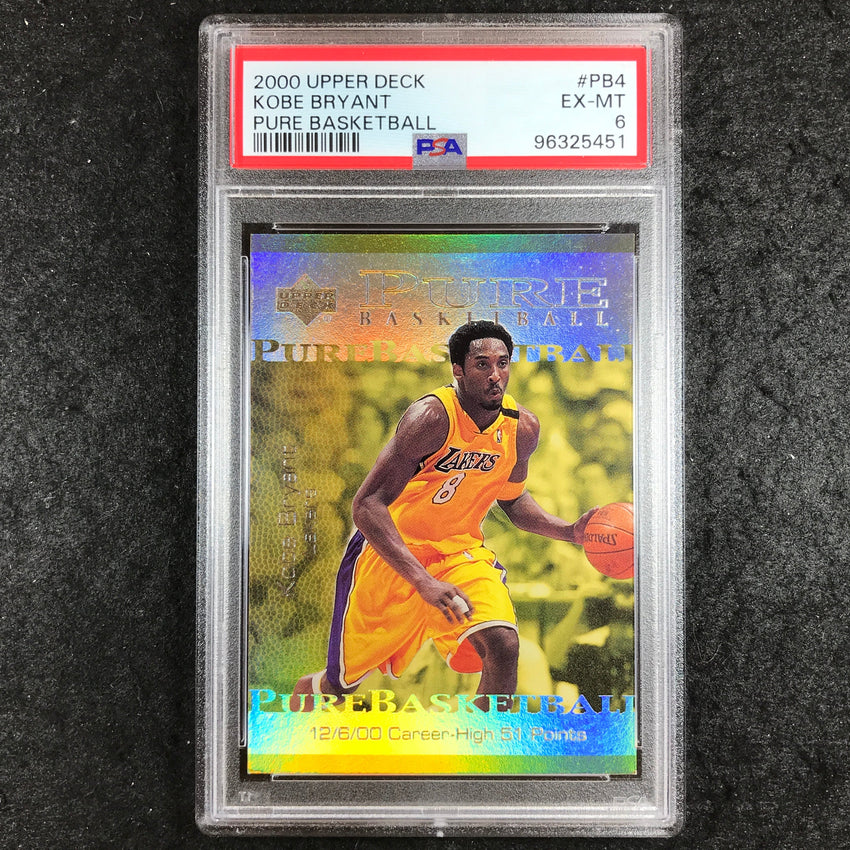 2000 Upper Deck KOBE BRYANT Pure Basketball #PB4 PSA 6 (451)