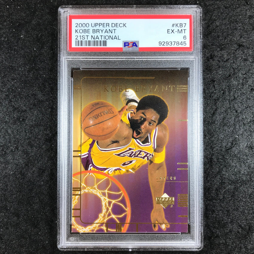 2000 Upper Deck KOBE BRYANT 21st National #KB7 PSA 6 (845)
