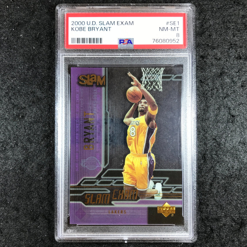 2000 U.D. Slam Exam KOBE BRYANT #SE1 PSA 8 (952)