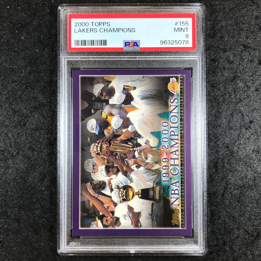 2000 Topps LAKERS CHAMPIONS 1999-2000 Champions #155 PSA 9 (078)