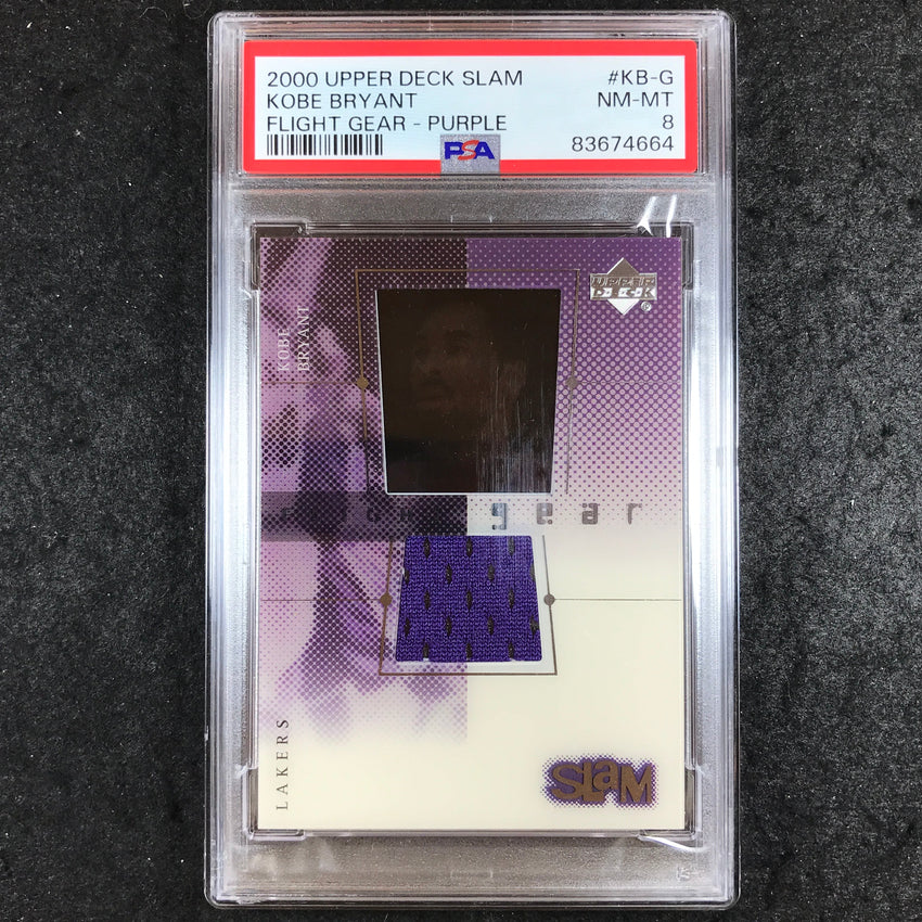 2000 Upper Deck Slam KOBE BRYANT Flight Gear Purple Jersey #KB-G PSA 8 (664)