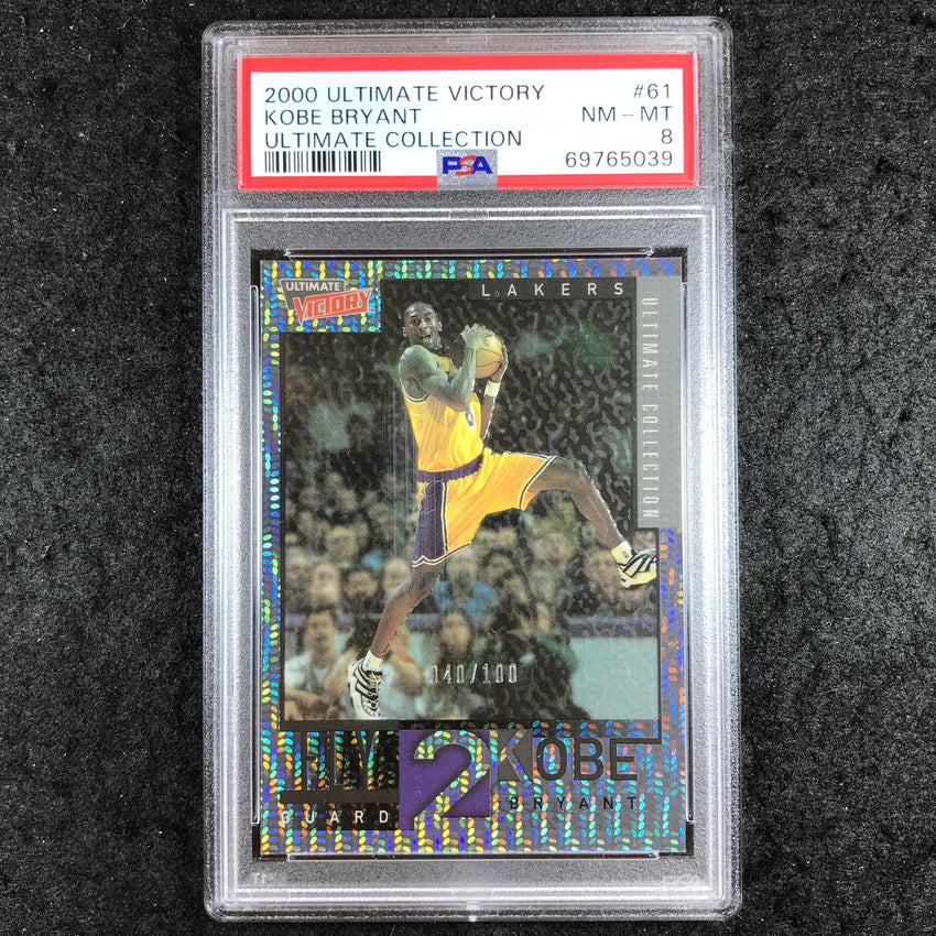 2000 Ultimate Victory KOBE BRYANT Ultimate Collection 40/100 #61 PSA 8 (039)