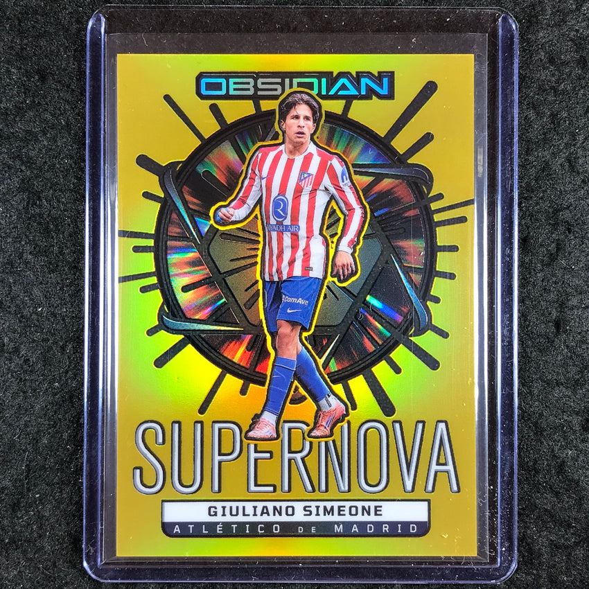 2025-26 Obsidian GIULIANO SIMEONE Supernova Gold Flood 1/10 #22