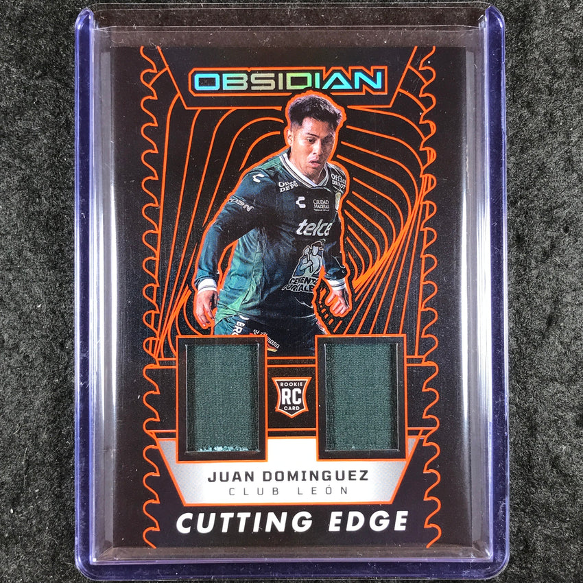 2025-26 Obsidian JUAN DOMINGUEZ Cutting Edge Rookie Jersey Relic Orange 115/175