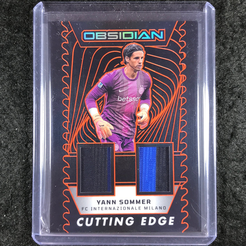 2025-26 Obsidian YANN SOMMER Cutting Edge Jersey Relic Orange 136/149