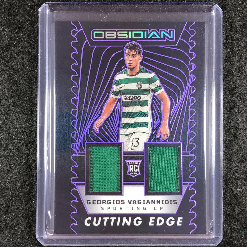 2025-26 Obsidian GEORGIOS VAGIANNIDIS Cutting Edge Rookie Jersey Purple 35/49