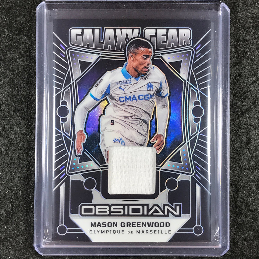 2025-26 Obsidian MASON GREENWOOD Galaxy Gear Jersey Relic 182/199