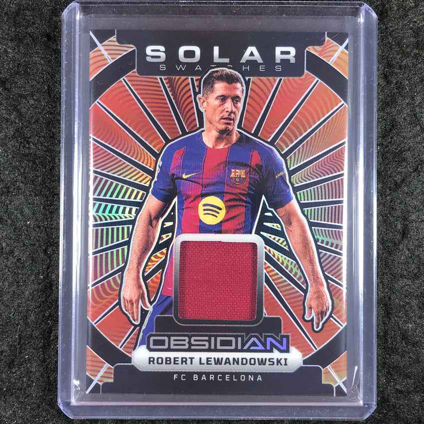 2025-26 Obsidian ROBERT LEWANDOWSKI Solar Swatches Jersey Relic 80/199
