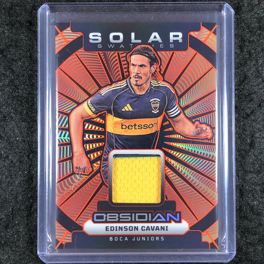 2025-26 Obsidian EDINSON CAVANI Solar Swatches Jersey Relic Orange 174/175