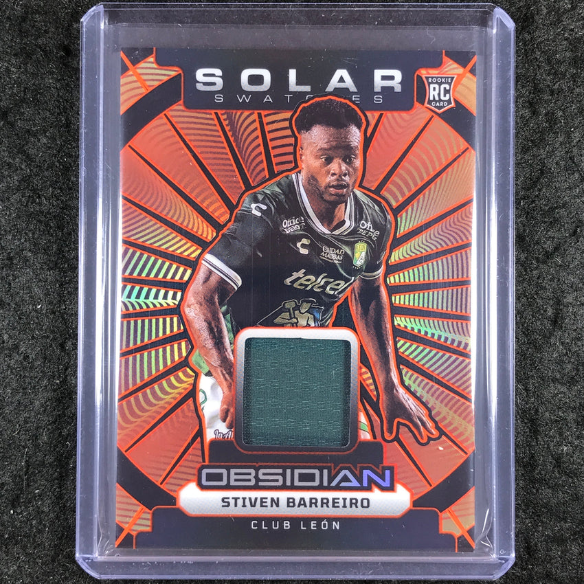 2025-26 Obsidian STIVEN BARREIRO Solar Swatches Rookie Jersey Orange 115/175