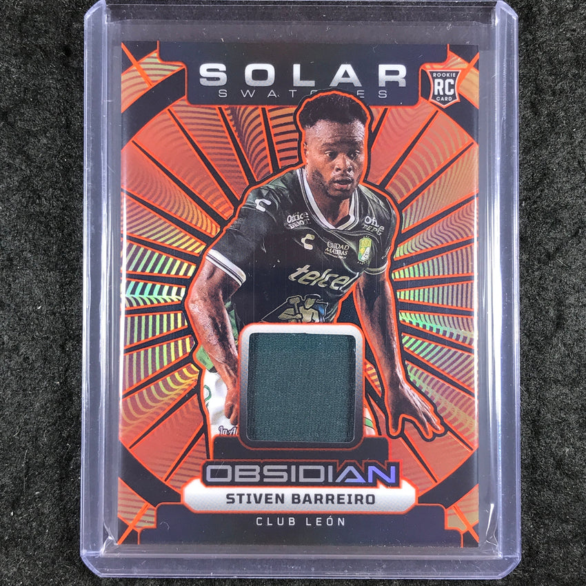 2025-26 Obsidian STIVEN BARREIRO Solar Swatches Rookie Jersey Orange 119/175