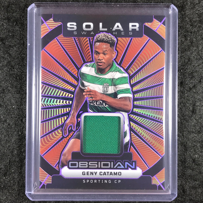 2025-26 Obsidian GENY CATAMO Solar Swatches Jersey Relic Purple 35/49