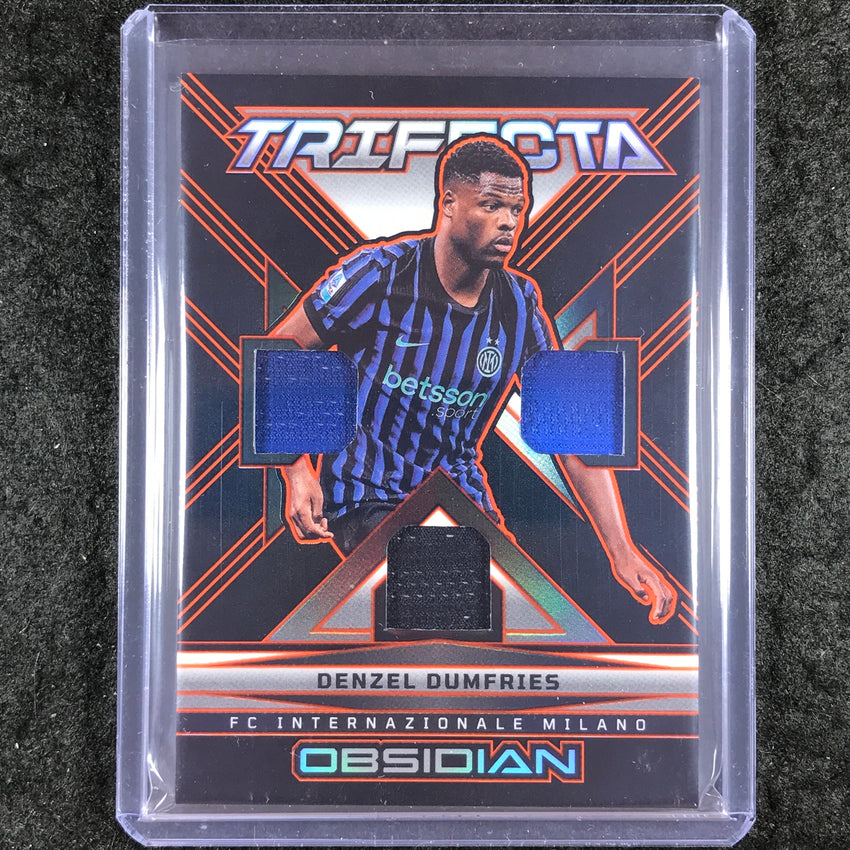 2025-26 Obsidian DENZEL DUMFRIES Trifecta Materials Jersey Relic Orange 114/149