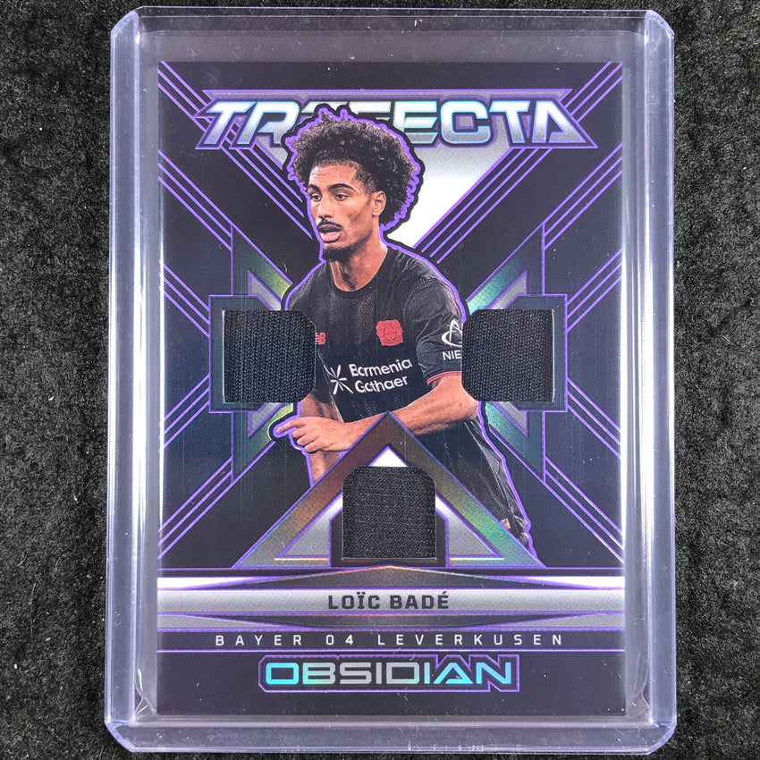 2025-26 Obsidian LOIC BADE Trifecta Materials Jersey Relic Purple 35/50