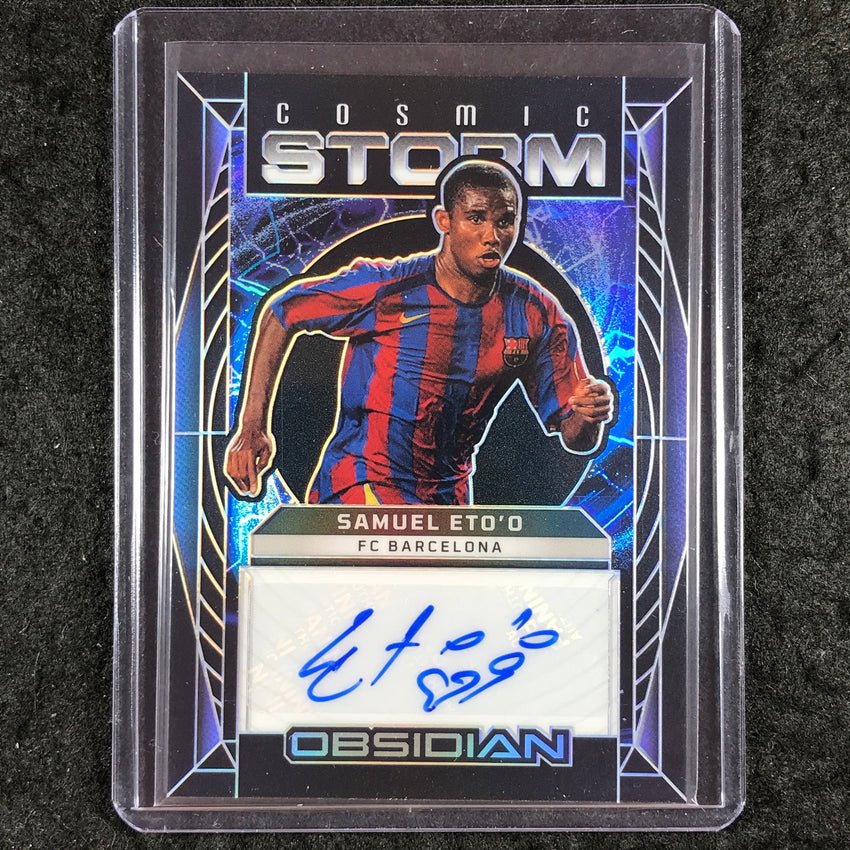 2025-26 Obsidian SAMUEL ETO'O Cosmic Storm Auto 50/99