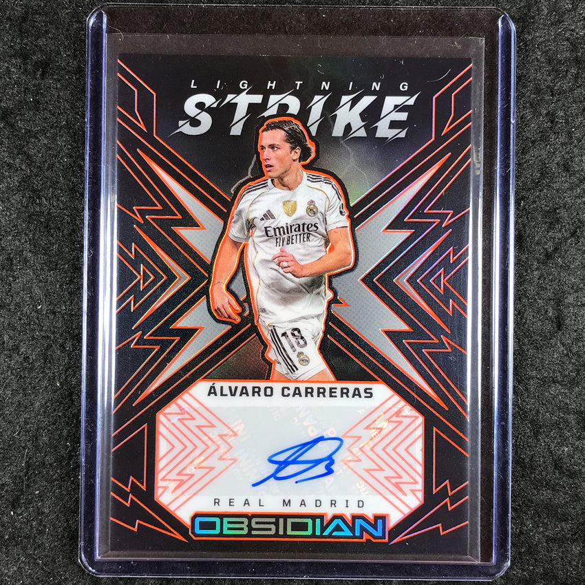 2025-26 Obsidian ALVARO CARRERAS Lightning Strike Auto Orange 65/149